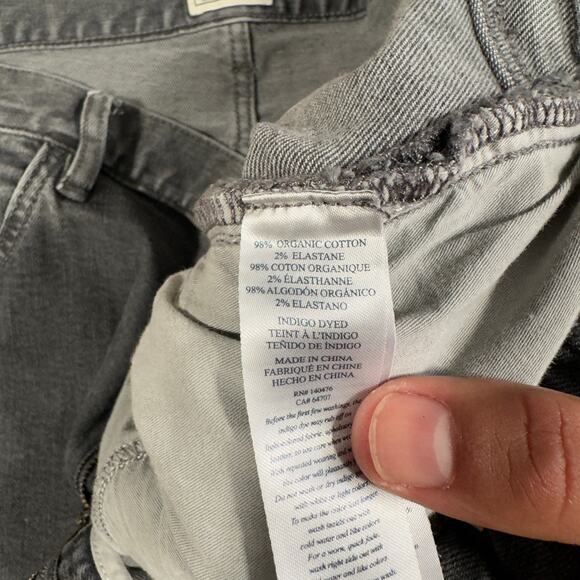 Faherty Men's Stretch Terry 5 Pocket Black Jeans Size 38x34 - Picture 9 of 11